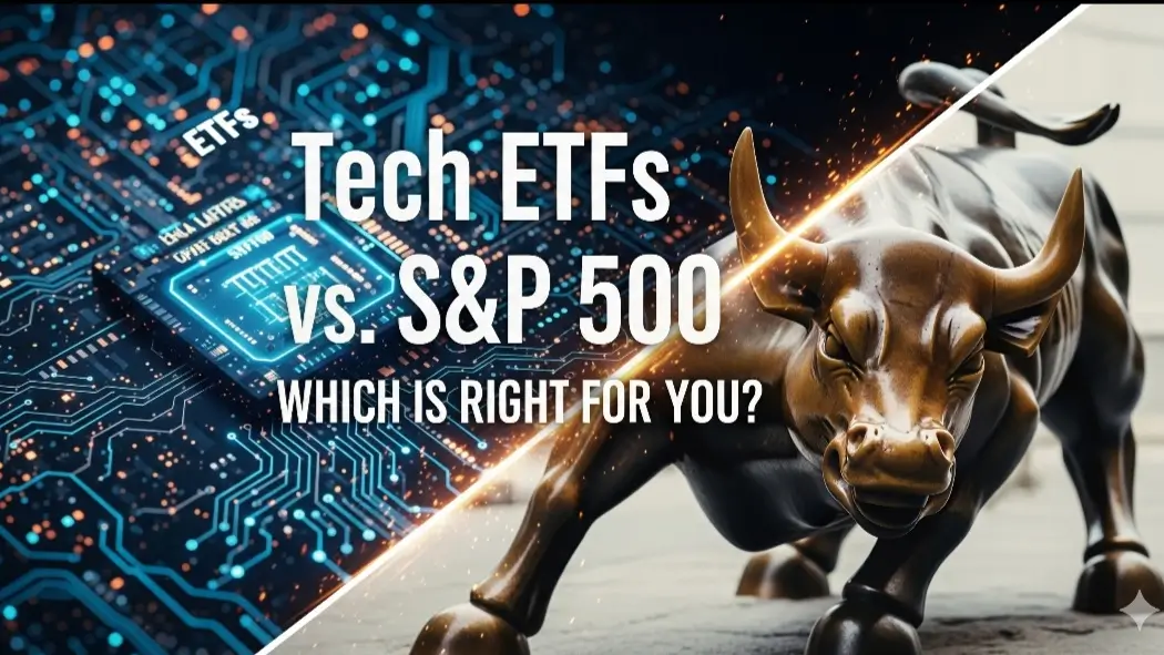 Comparison of technology sector ETFs vs S&P 500 index performance and volatility